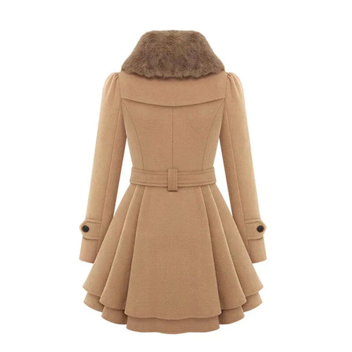 Trench Coat with Vegan Fur