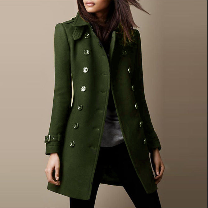 Elegant long trench coat