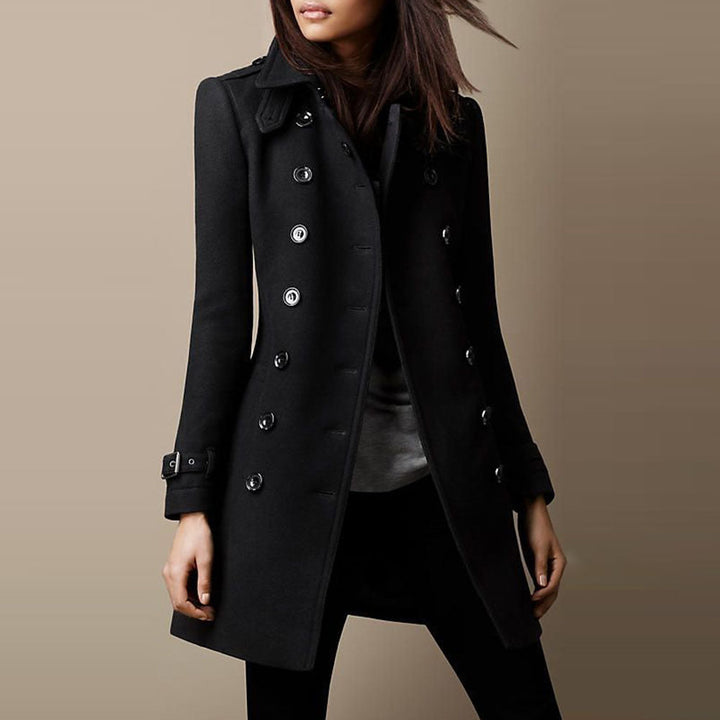Elegant long trench coat