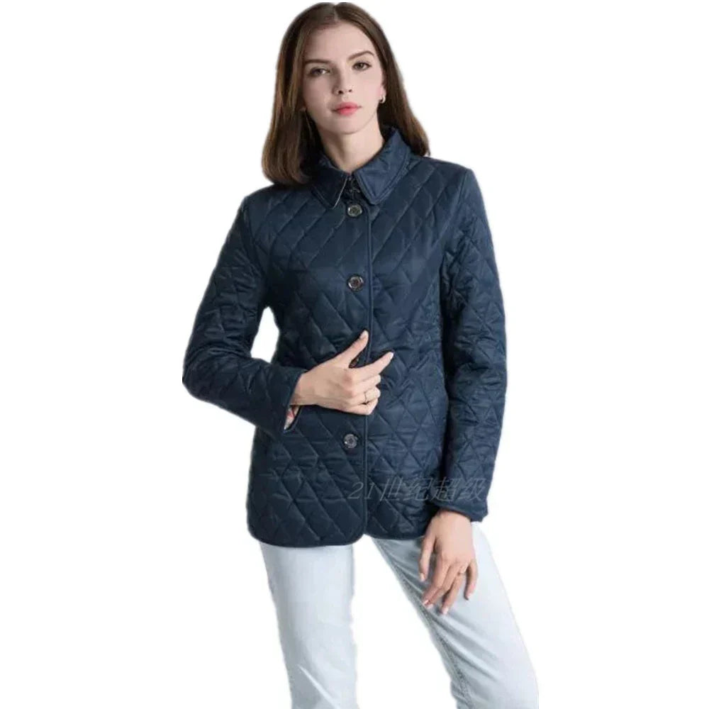 Silk button jacket