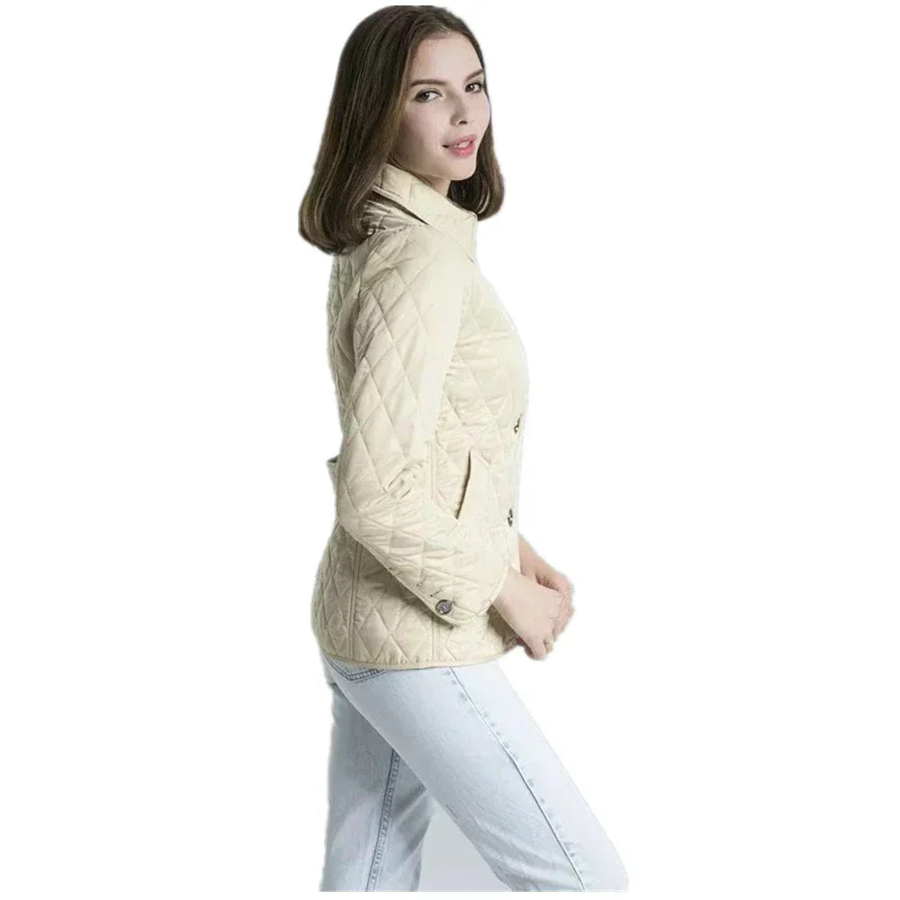 Silk button jacket