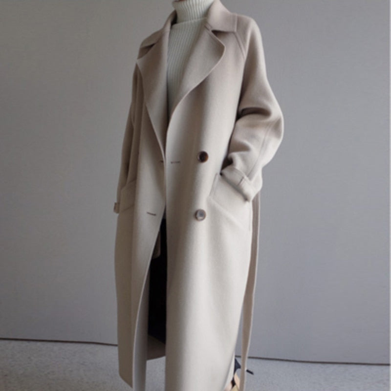 Elegant and Timeless Wool Trench Coat
