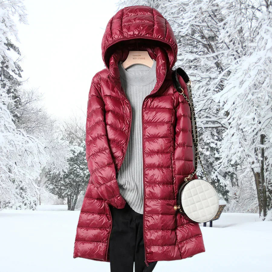 Long Lightweight puffer Jacket