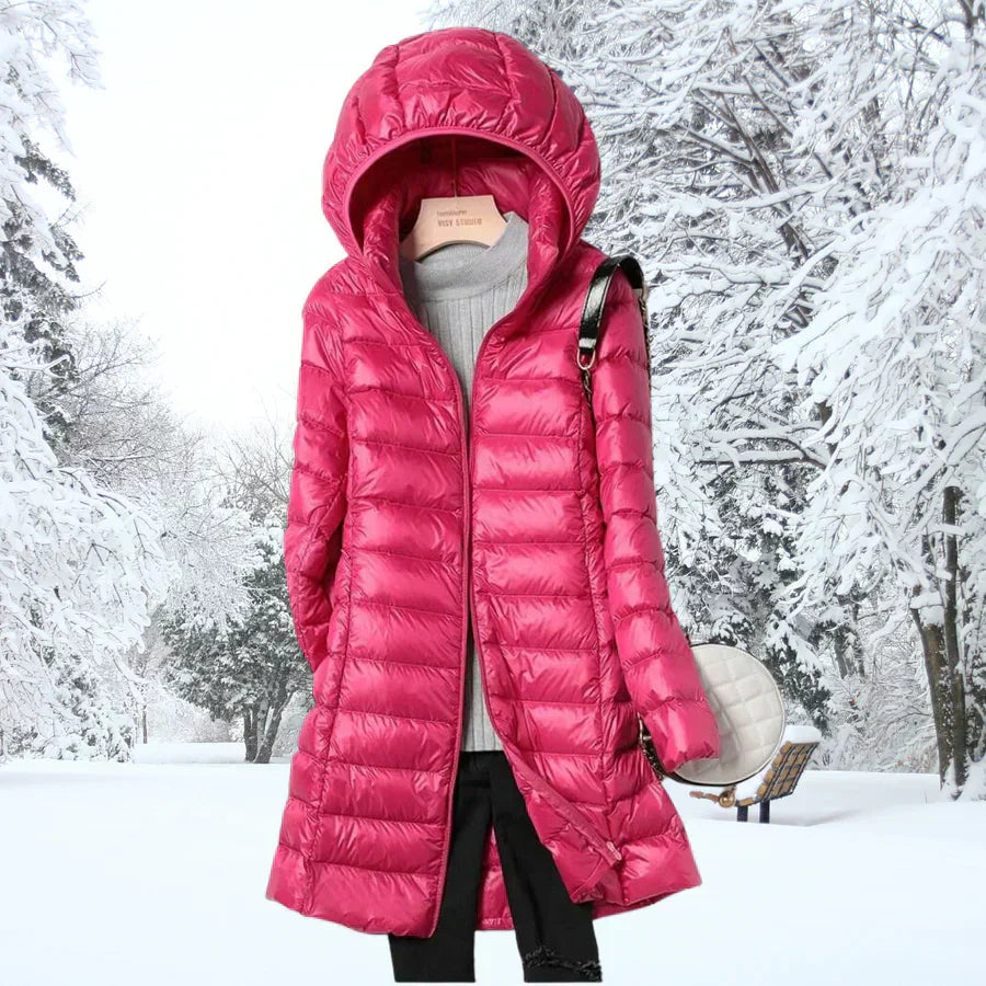 Long Lightweight puffer Jacket