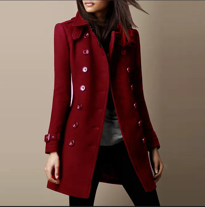 Elegant long trench coat