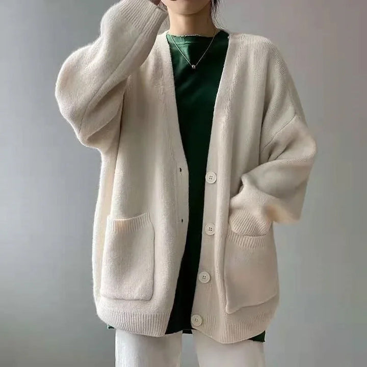 Breathable knitted cardigan