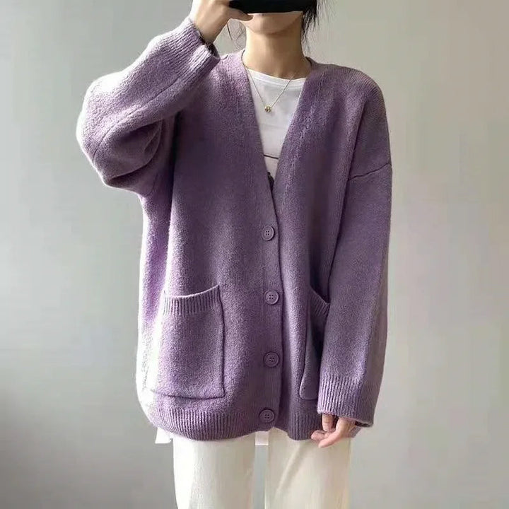 Breathable knitted cardigan