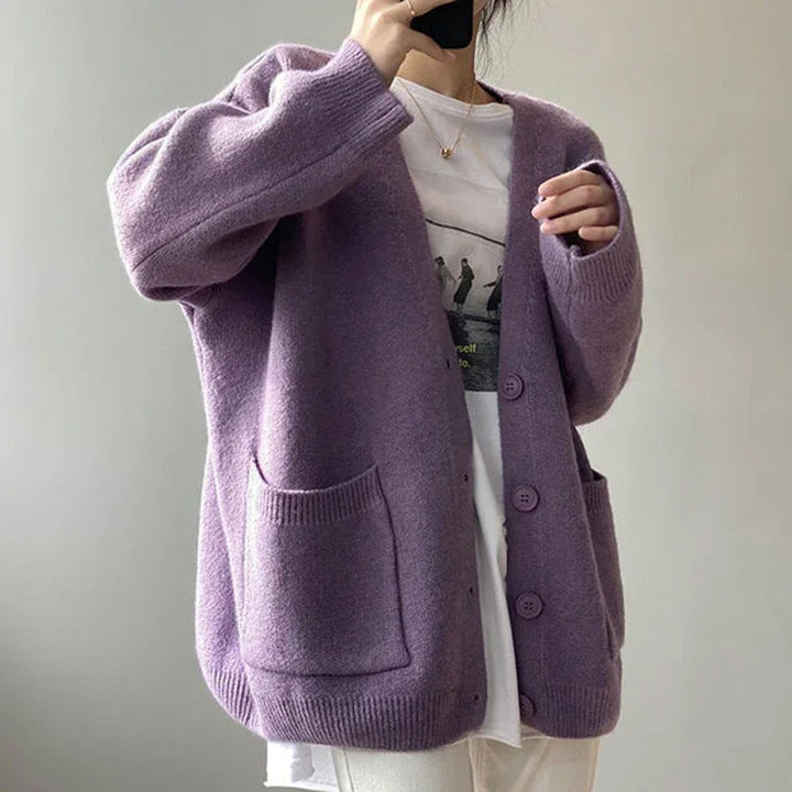 Breathable knitted cardigan