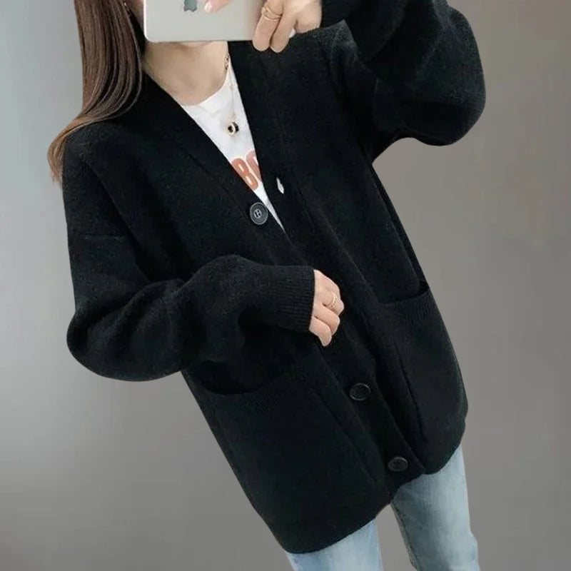 Breathable knitted cardigan