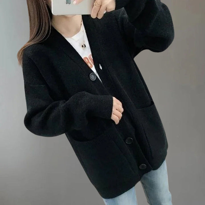 Breathable knitted cardigan