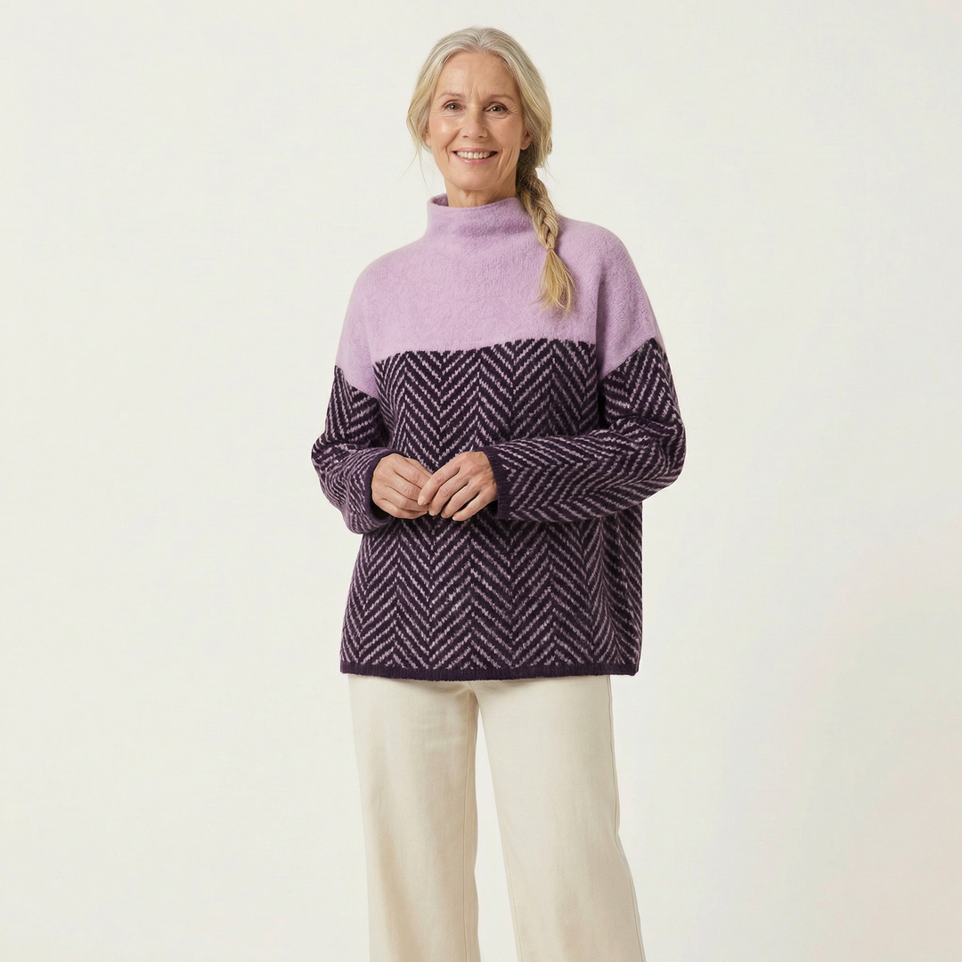 Elegant Oversized Woven Knit Sweater