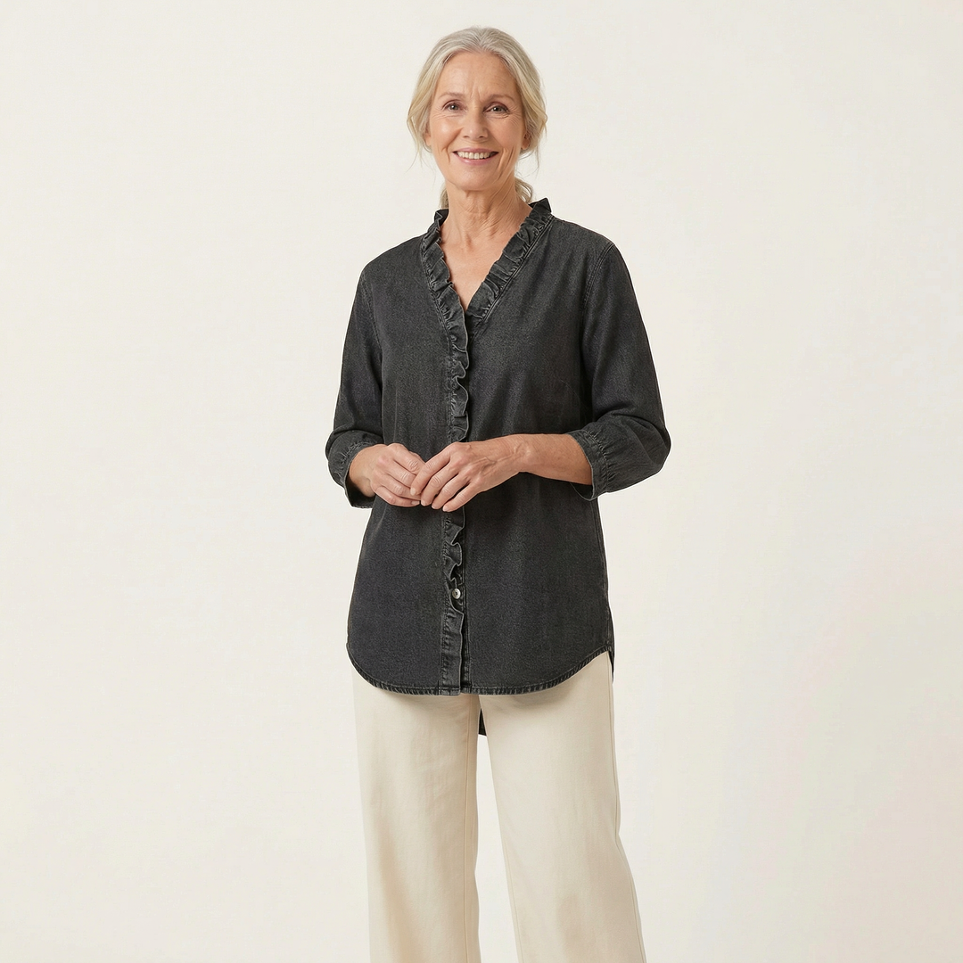 Elena Ruffle Blouse