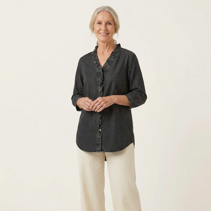 Elena Ruffle Blouse