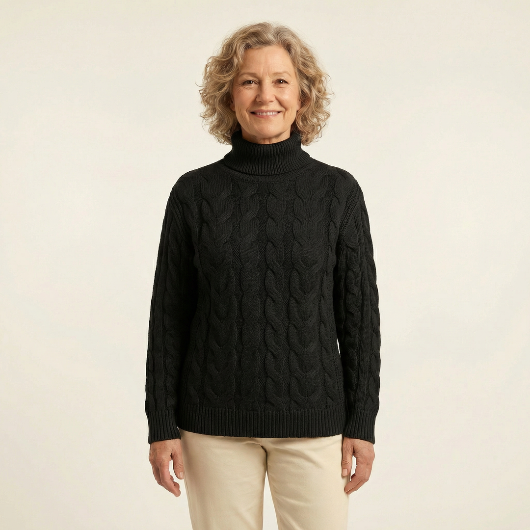 Knitted turtleneck sweater
