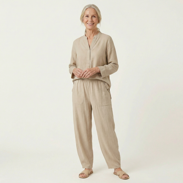 Zafia Cotton Trousers