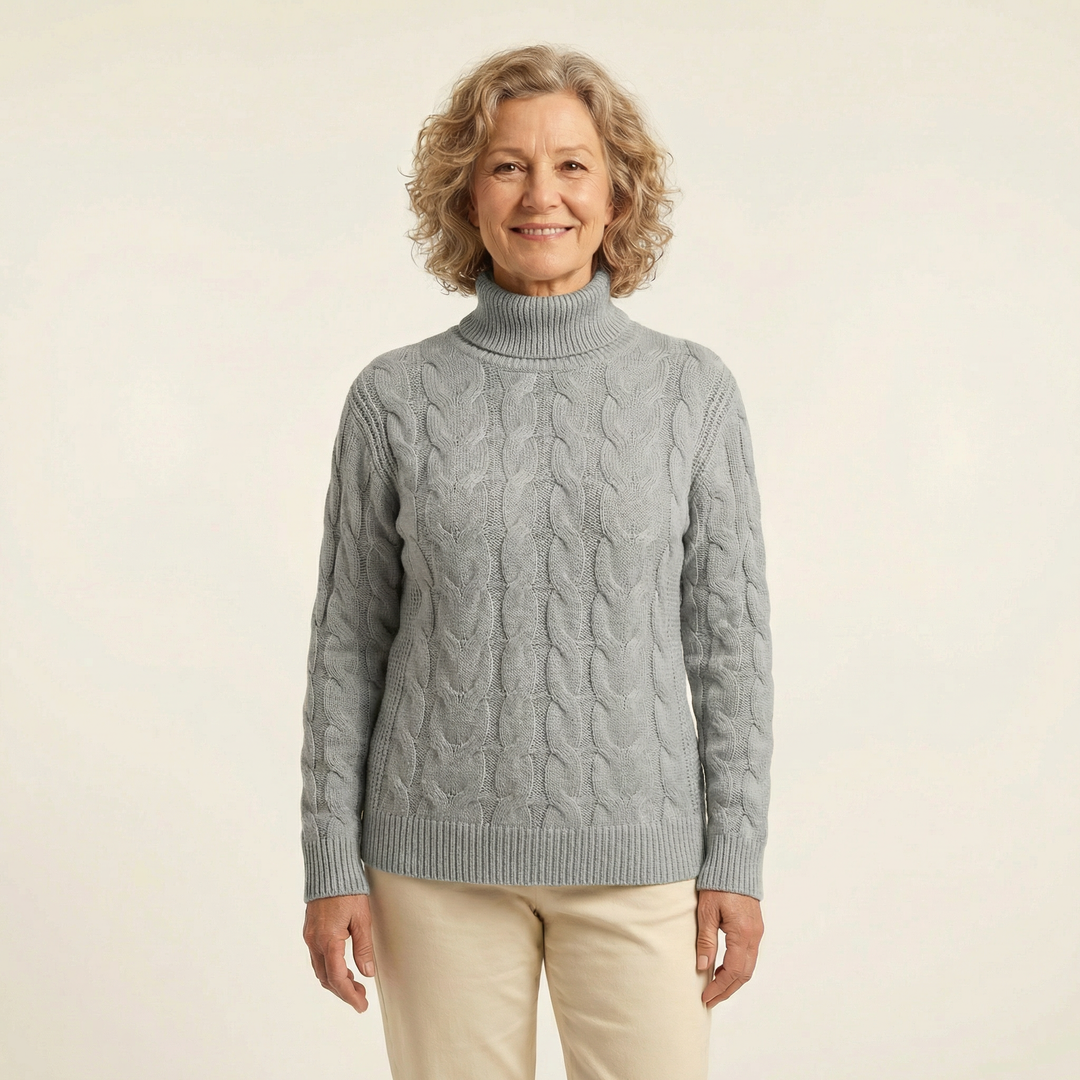 Knitted turtleneck sweater