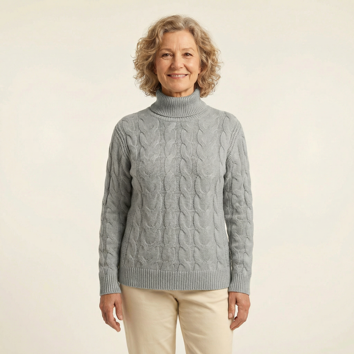 Knitted turtleneck sweater
