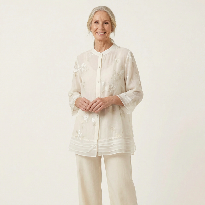 Mila Cotton Embroidered Top