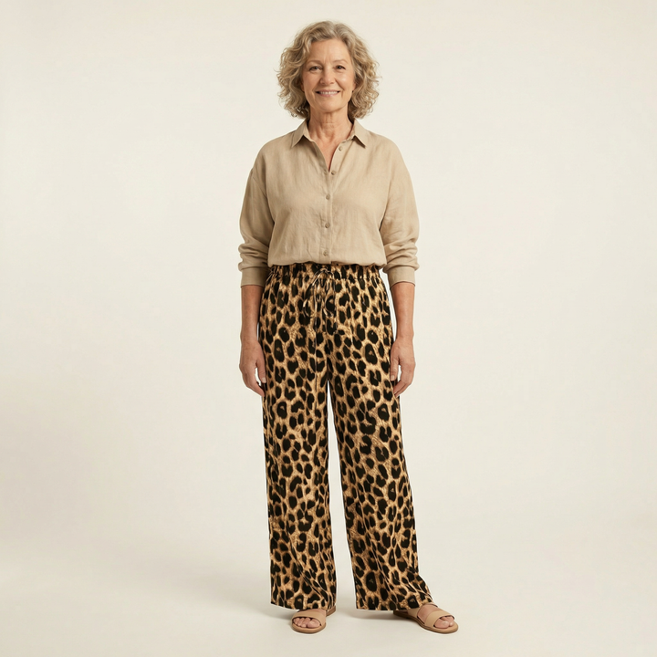 Leora Leopard Trousers