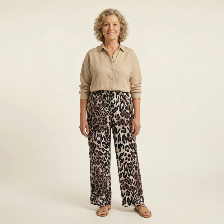 Leora Leopard Trousers
