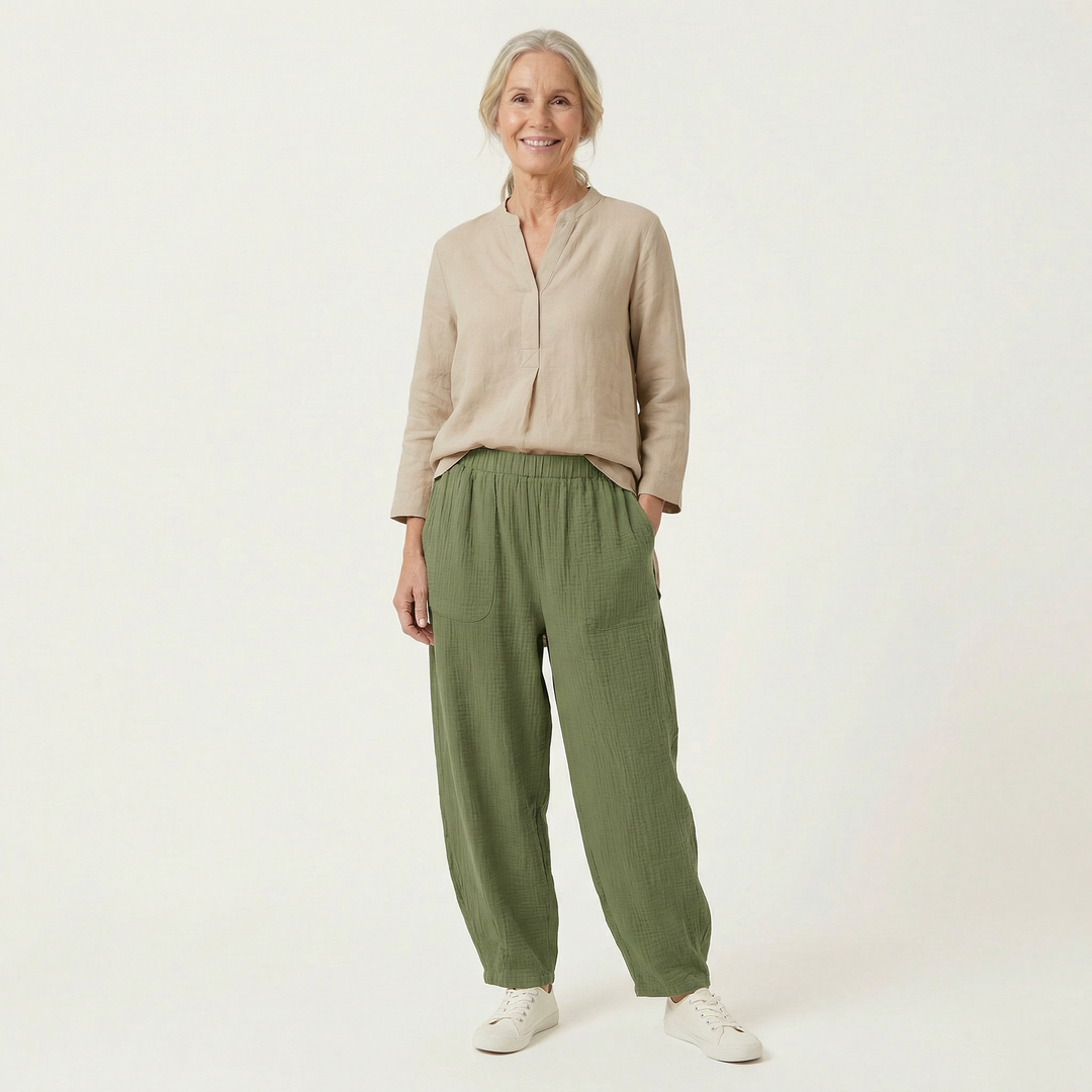 Zafia Cotton Trousers