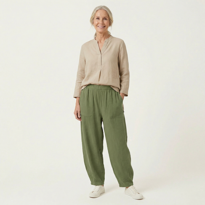 Zafia Cotton Trousers