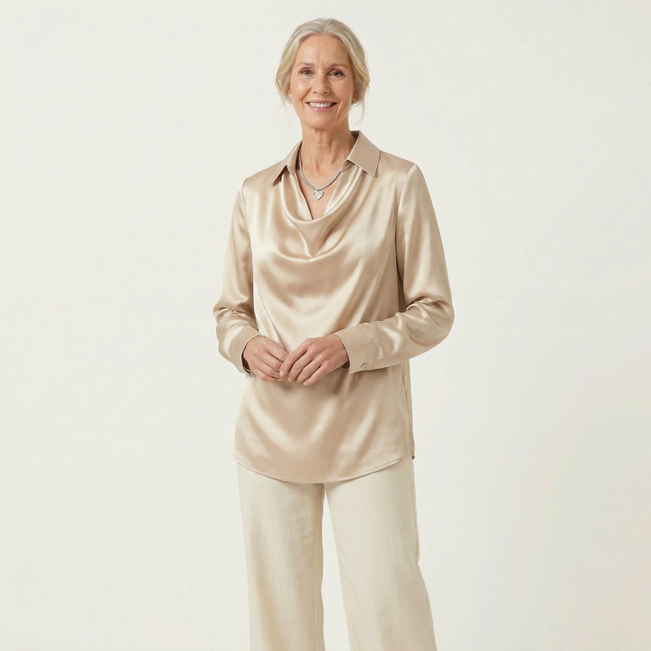Luna Satin Blouse