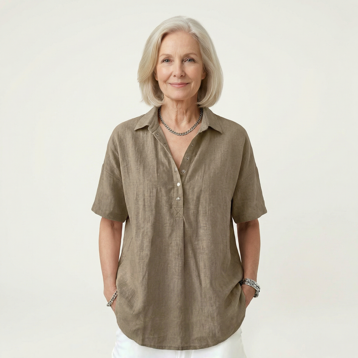 Noelle Linen Blouse