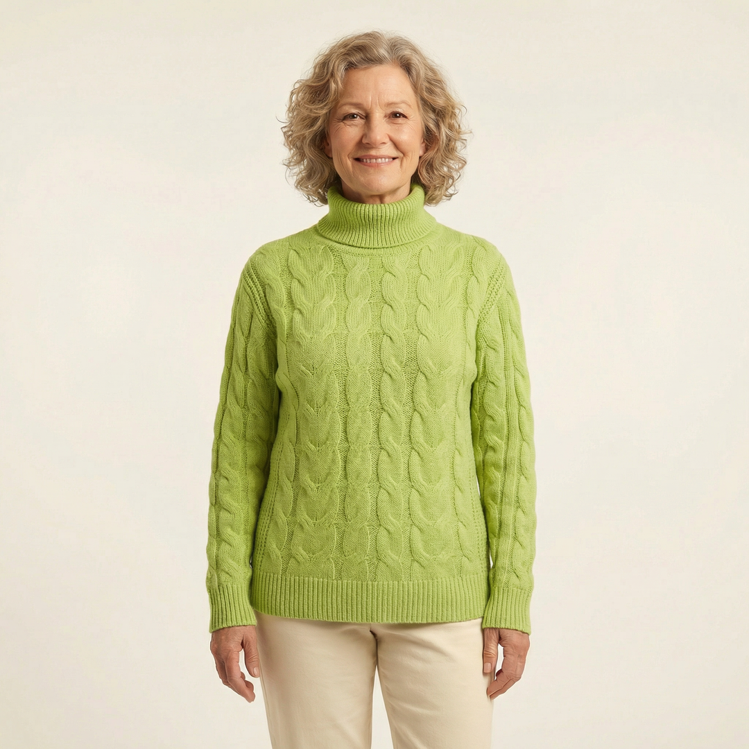 Knitted turtleneck sweater