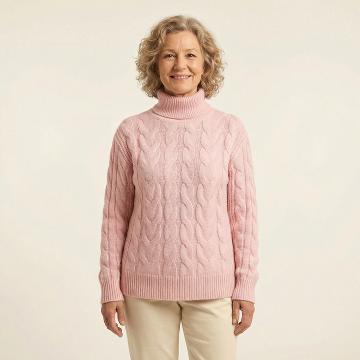 Knitted turtleneck sweater