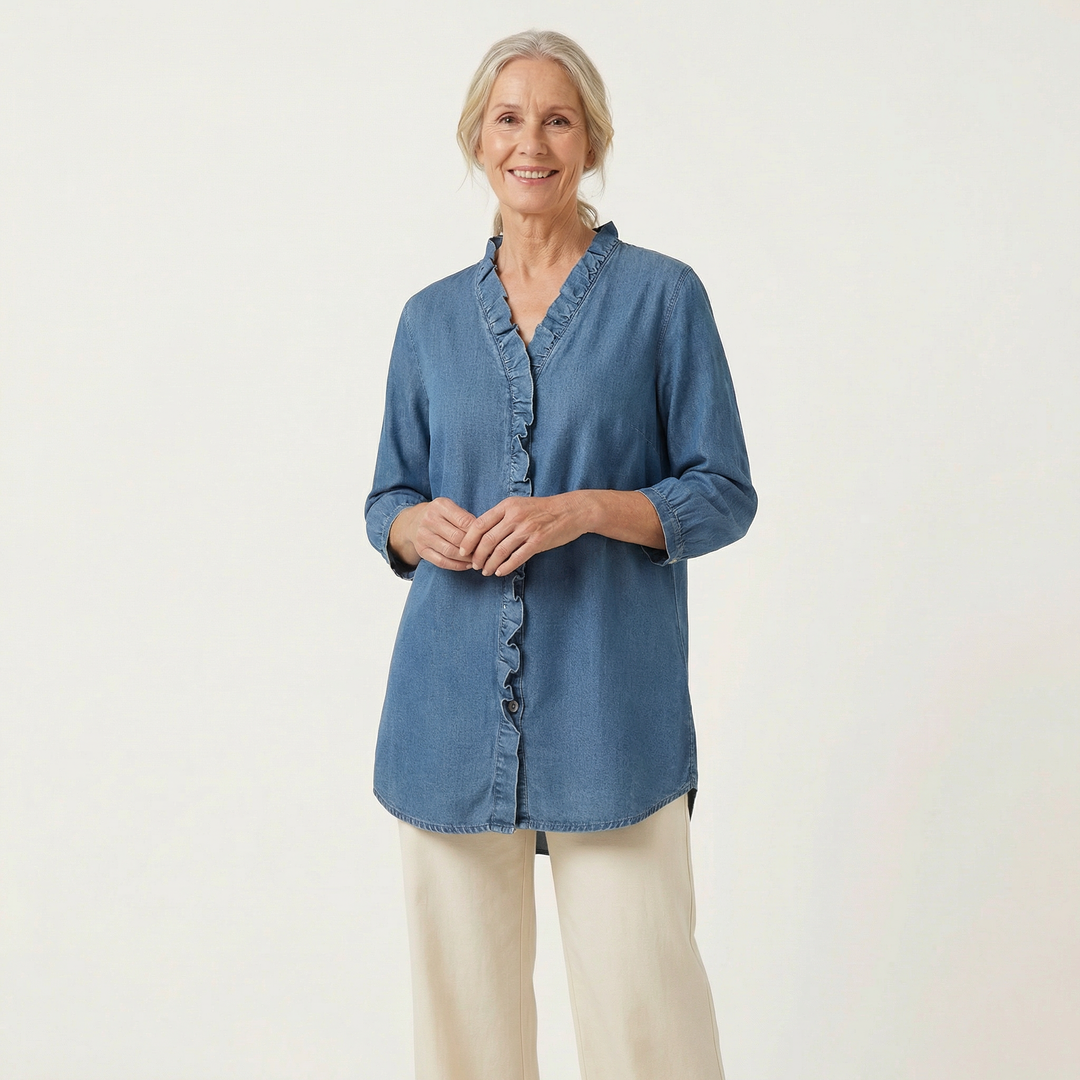 Elena Ruffle Blouse