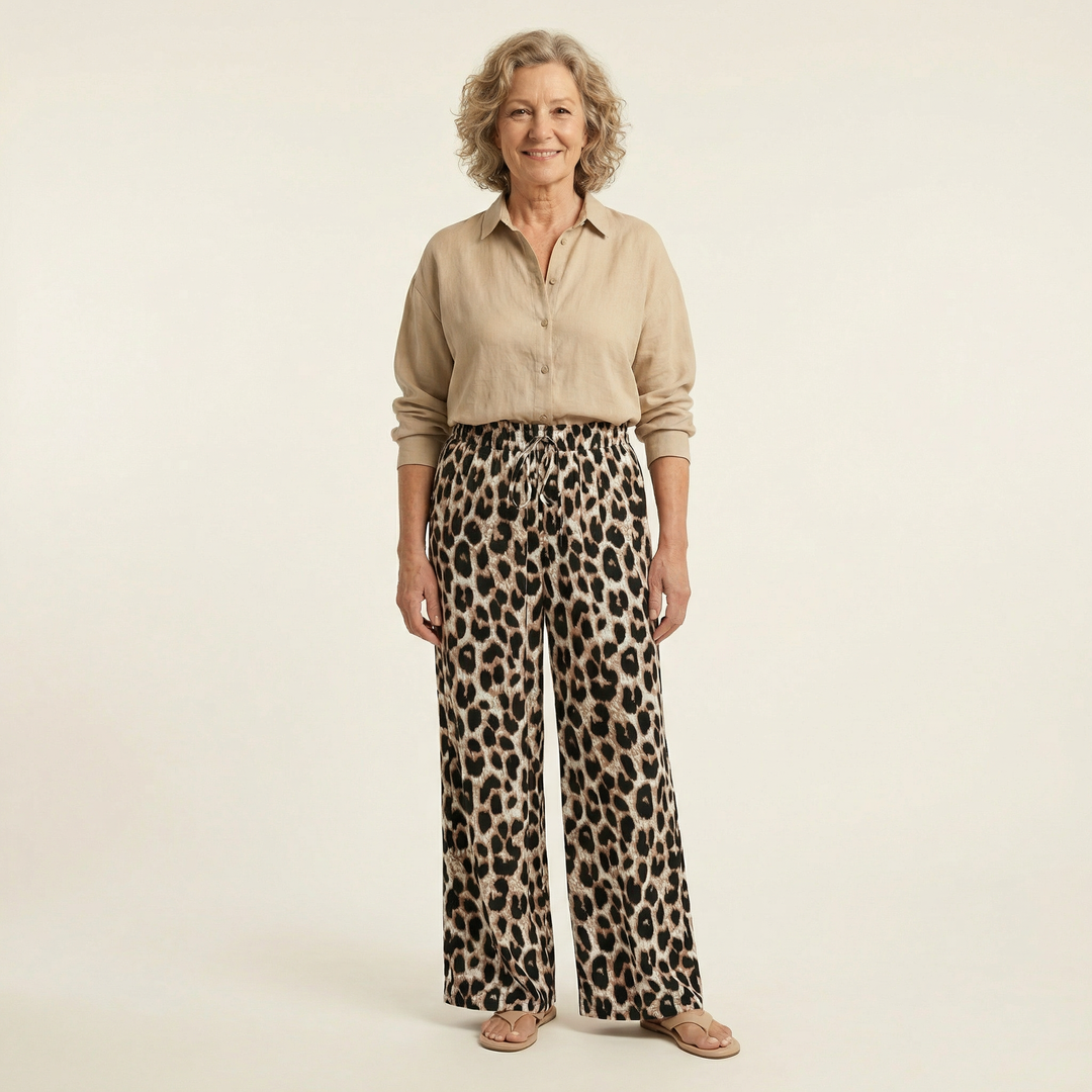Leora Leopard Trousers