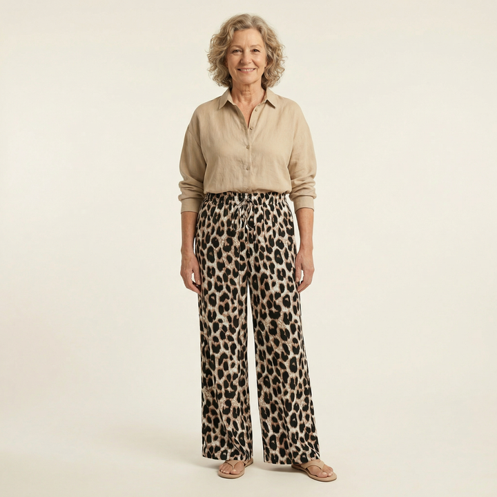Leora Leopard Trousers