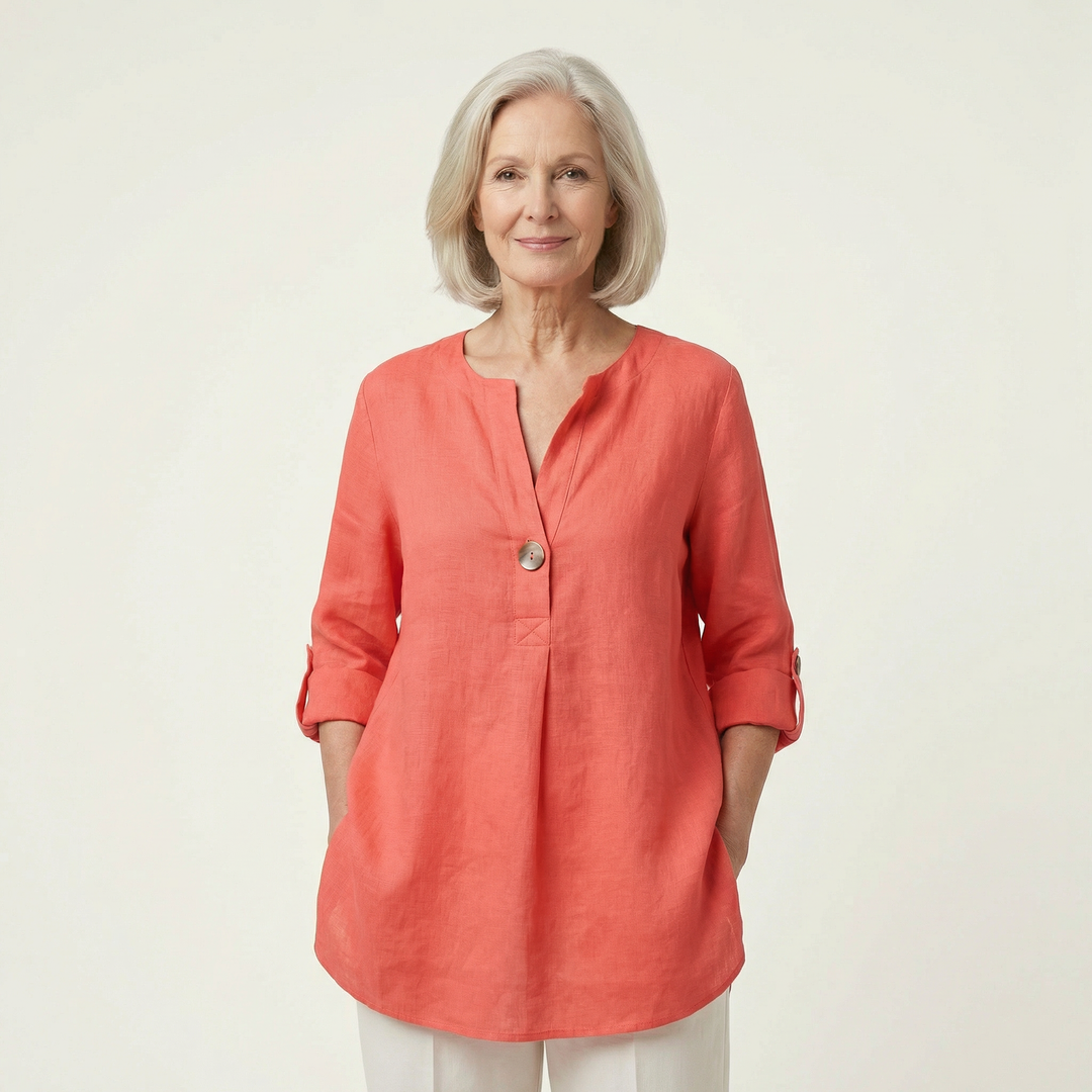 Aria Linen Blouse