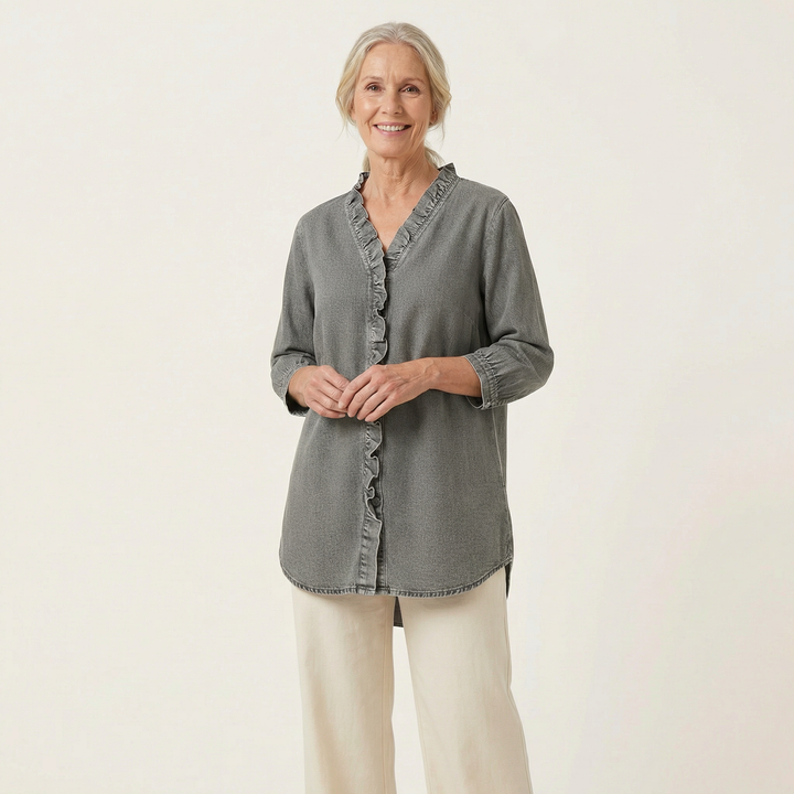 Elena Ruffle Blouse