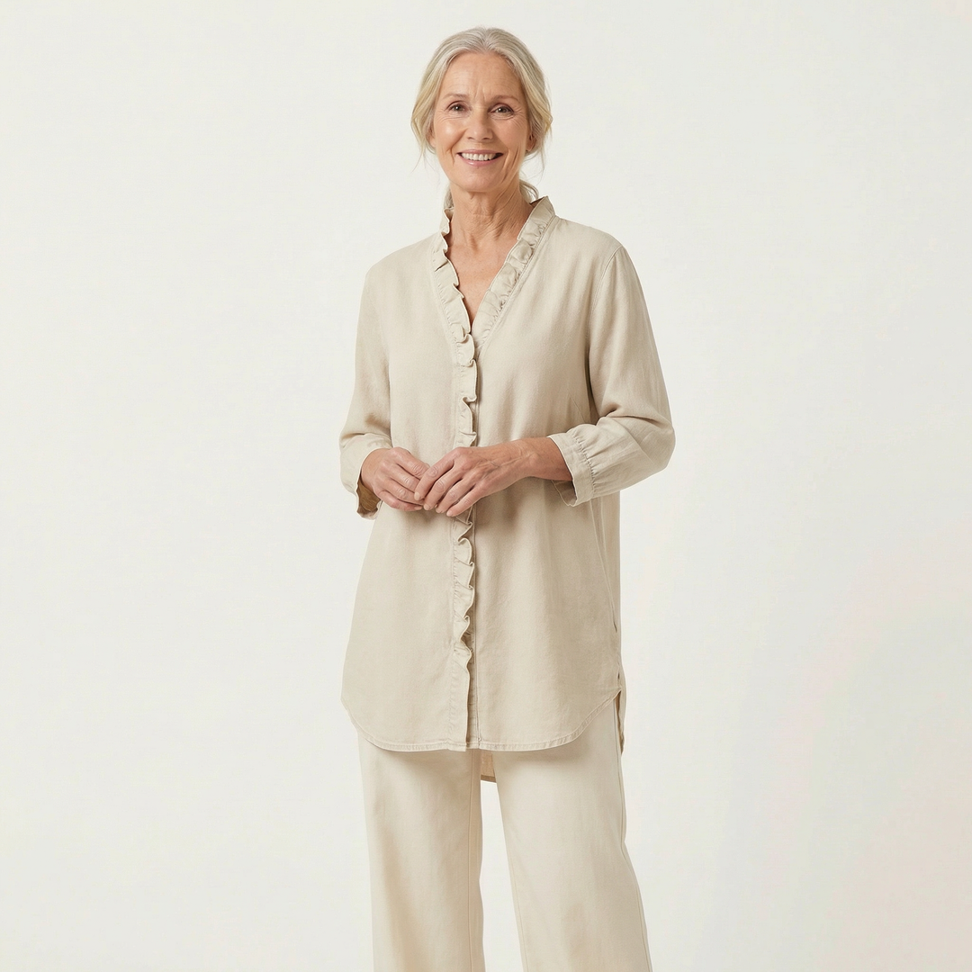 Elena Ruffle Blouse
