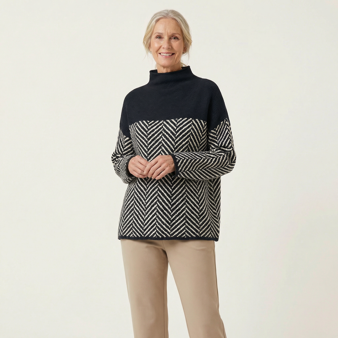Elegant Oversized Woven Knit Sweater