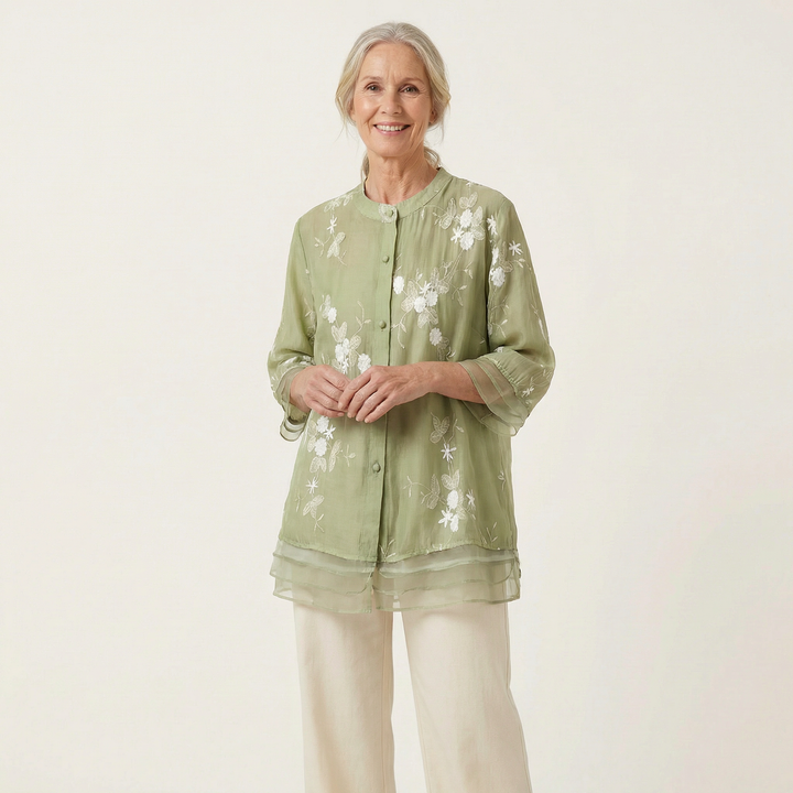 Mila Cotton Embroidered Top
