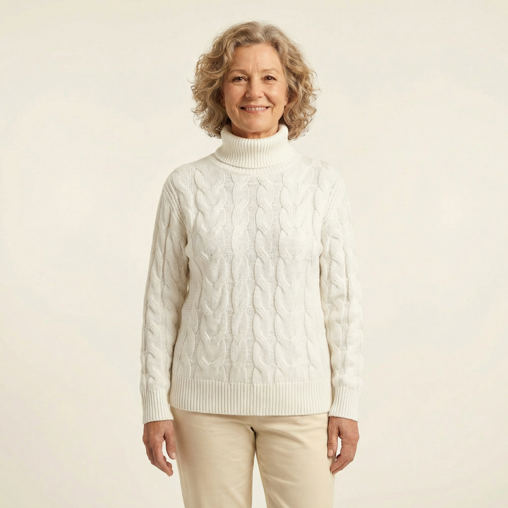 Knitted turtleneck sweater