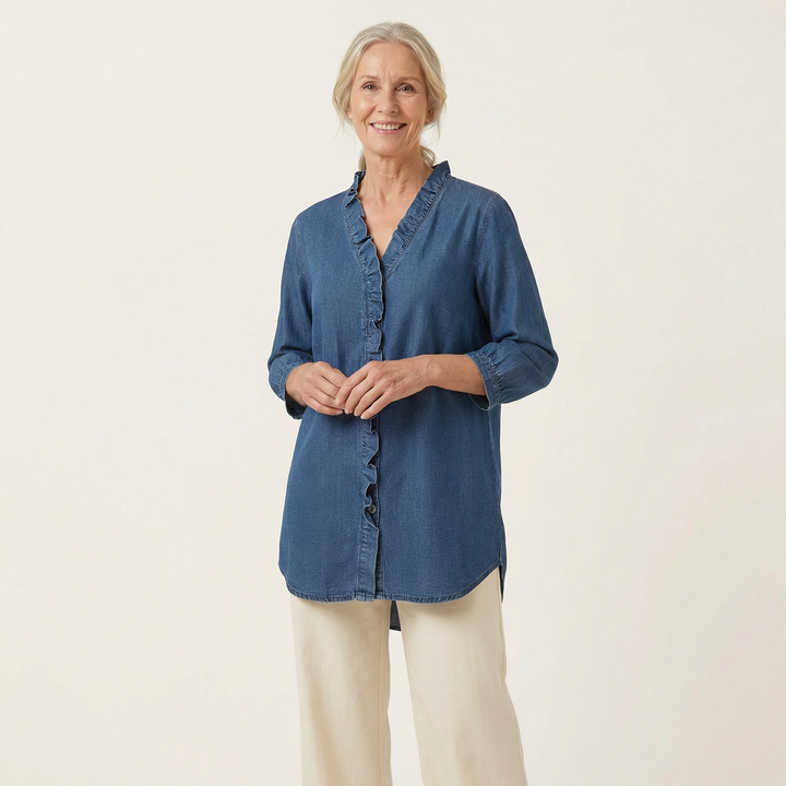 Elena Ruffle Blouse