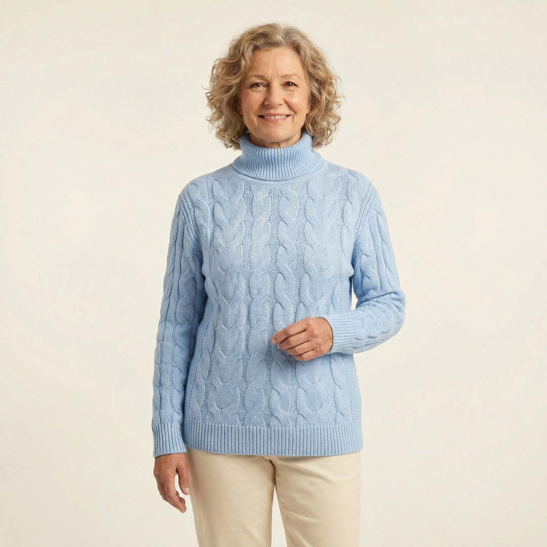 Knitted turtleneck sweater