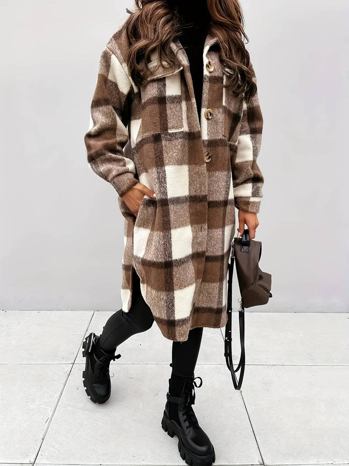 Elegant and Versatile Plaid Jacket
