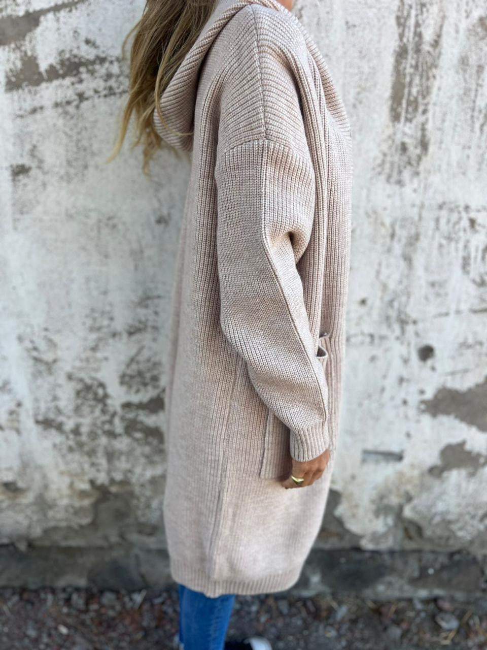 Comfortable Long Knitted Cardigan