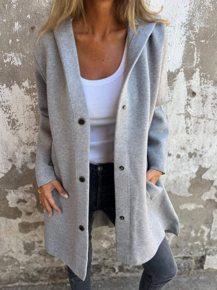 casual hooded cardigan