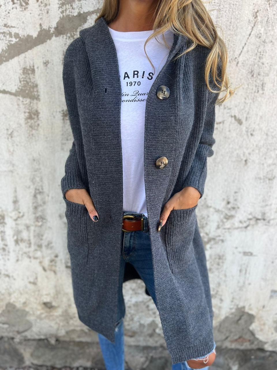 Comfortable Long Knitted Cardigan