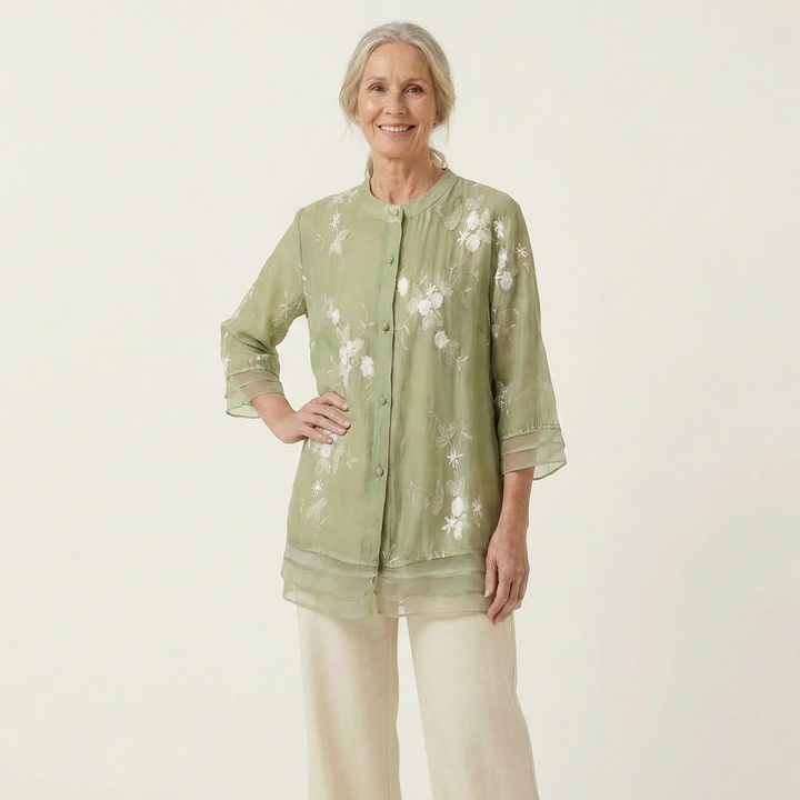 Mila Cotton Embroidered Top