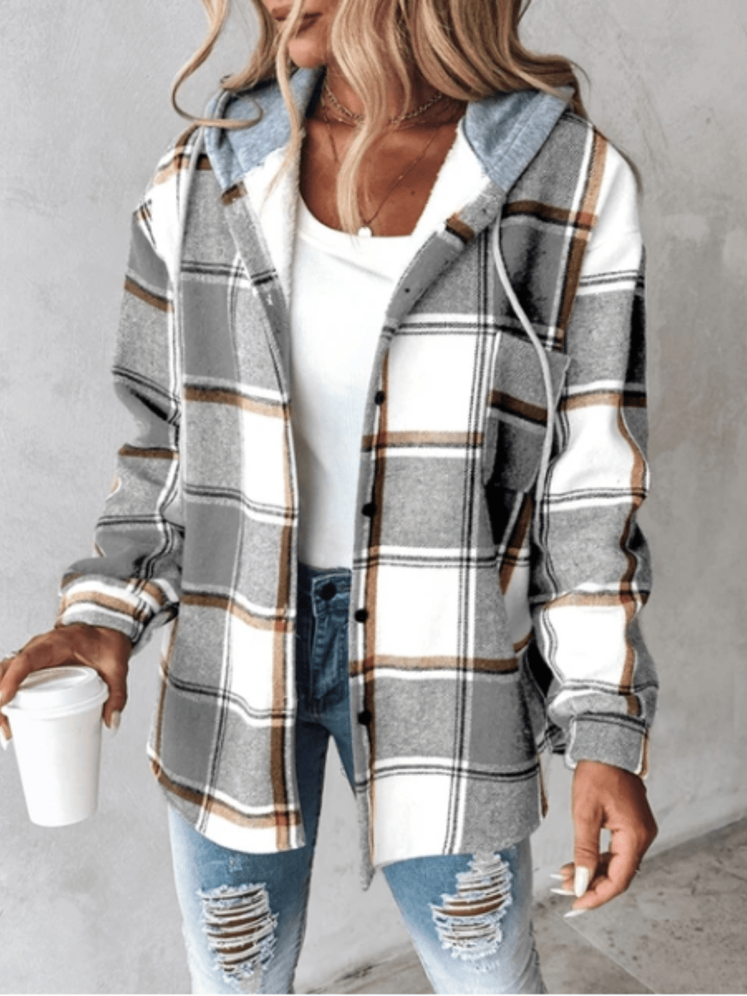 Soft Plaid jacket